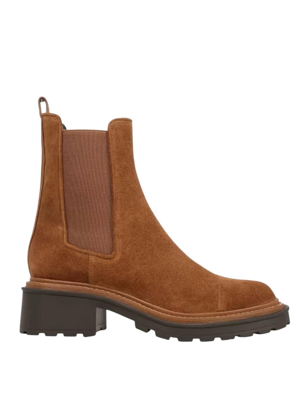 NEW VERONICA BEARD Delilah Chelsea Suede Ankle Boots • Brown • Box dust bag 9